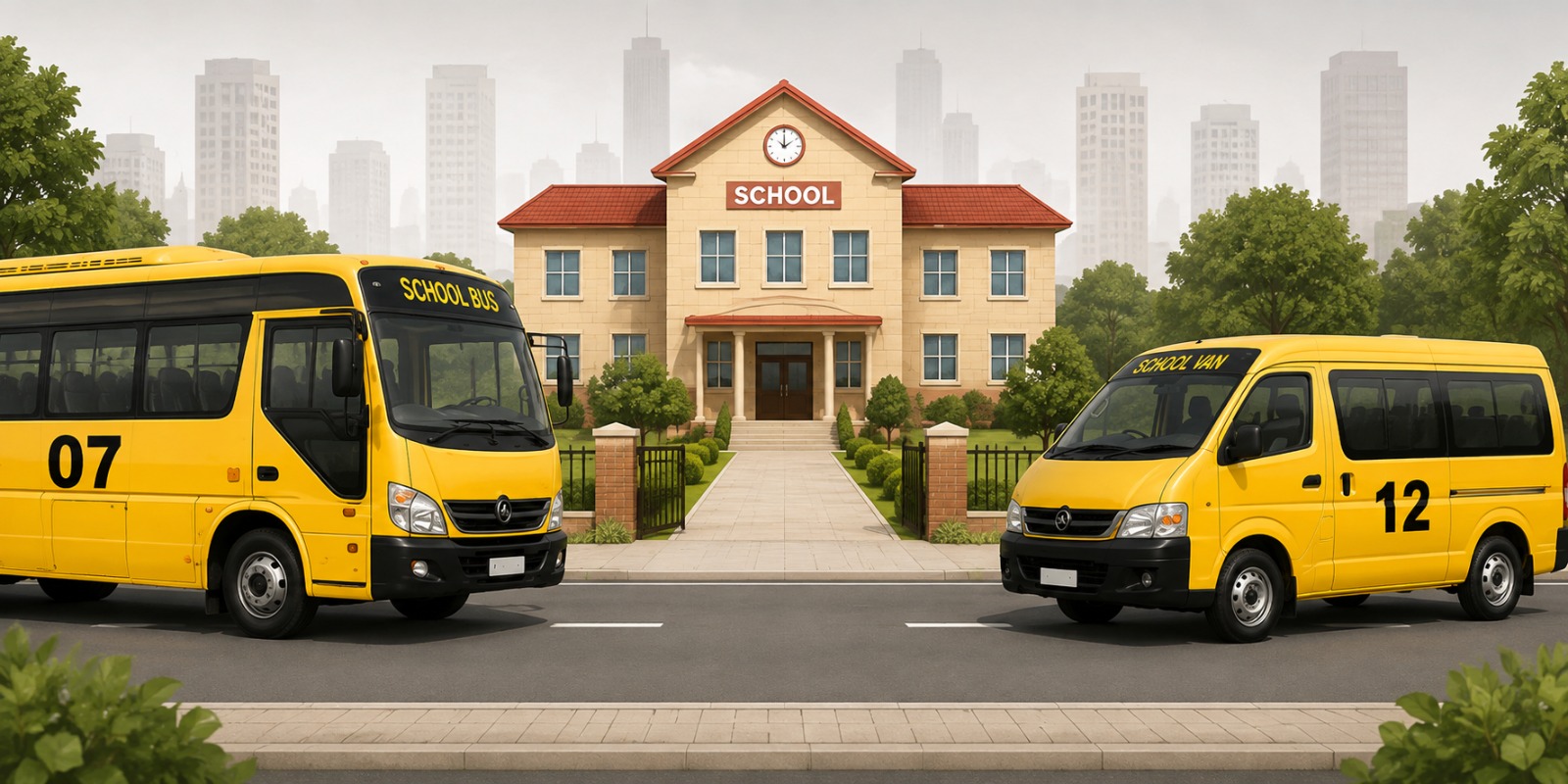 School Bus Illustration